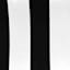 Providence Black Awning Stripe Outdoor Tufted Back Cushion