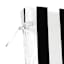 Providence Black Awning Stripe Outdoor Hinged Cushion