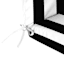 Providence Black Awning Stripe Outdoor Hinged Cushion