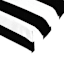 Providence Black Awning Stripe Outdoor Hinged Cushion