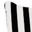 Providence Black Awning Stripe Outdoor Corded Back Cushion