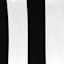 Providence Black Awning Stripe Outdoor Wicker Seat Cushion