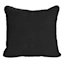 Black Canvas Corded Outdoor Back Cushion