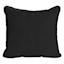 Black Canvas Corded Outdoor Back Cushion