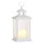 White LED Lantern with 6 Hour Timer, 12"