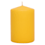 Yellow Unscented Overdip Pillar Candle, 3x4