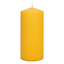 Yellow Unscented Overdip Pillar Candles, 3x6