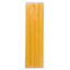 4-Pack Yellow Unscented Overdip Taper Candles, 10"