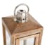 Honeybloom Natural Wood Lantern, 18"