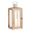 Honeybloom Natural Wood Lantern, 18"