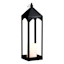 Found & Fable Oversized Black Metal Floor Lantern, Medium