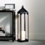 Oversized Black Metal Floor Lantern, Large
