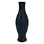 Black Ceramic Vase, 7"