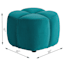Tracey Boyd Petal-Like Shape Ottoman, Teal