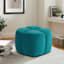 Tracey Boyd Petal-Like Shape Ottoman, Teal