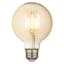 Amber Edison Round Bulb, 1-Pack