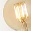 Amber Edison Round Bulb, 1-Pack