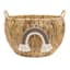 Kids Rainbow Round Natural Storage Basket, Medium
