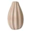 Pink Fluted Ceramic Bud Vase, 6"