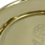 Gold Etched Flower Trinket Tray, 6"