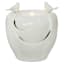 Honeybloom Pre-Lit White Ceramic Bird Outdoor Fountain, 15"