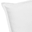 Providence White Cotton Velvet Euro Throw Pillow, 24"