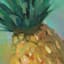 Pineapple Canvas Wall Art, 16x20