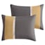 7-Piece Davin Yellow & Grey Comforter Set, Full/Queen