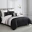 7-Piece Berwin Grey & Black Comforter Set, King