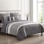 7-Piece Wayton Grey Comforter Set, Full/Queen