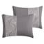 7-Piece Wayton Grey Comforter Set, Full/Queen