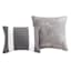7-Piece Wayton Grey Comforter Set, Full/Queen