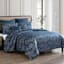 7-Piece Villard Blue Comforter Set, Full/Queen