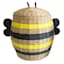 Tiny Dreamers Bee Laundry Hamper with Lid, Large