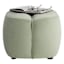 Tracey Boyd Petal-Like Shape Ottoman, Sage
