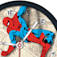 Spiderman Black Round Wall Clock, 10"