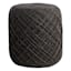 Ty Pennington Reid Twisted Round Ottoman, Wool Grey