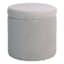 Stuart Round Storage Ottoman, Grey