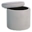 Stuart Round Storage Ottoman, Grey