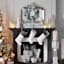 Silver & White Glittered Ombre Cone Tree, 18"