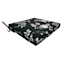 Providence Black & White Floral Outdoor Square Seat Cushion