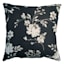Providence Black & White Floral Square Outdoor Throw Pillow, 20"