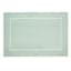 Set of 4 Aqua Foam Placemats with White Embroidered Border