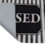 Blessed Striped Echo Doormat, 17x27