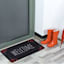 Welcome Floral Black Echo Doormat, 17x27