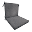 Fiddlestix Dark Grey Premium Outdoor Hinged Chair Cushion