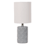 Providence Light Blue Quatrefoil Ceramic Mini Table Lamp with Shade, 12"