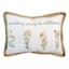 Honeybloom Wildflowers Jute Trim Outdoor Throw Pillow, 14x20