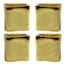 Crosby St. Set of 4 Gold Square Napkin Rings