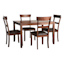 Anderson 5-Piece Wooden Dining Set, Walnut